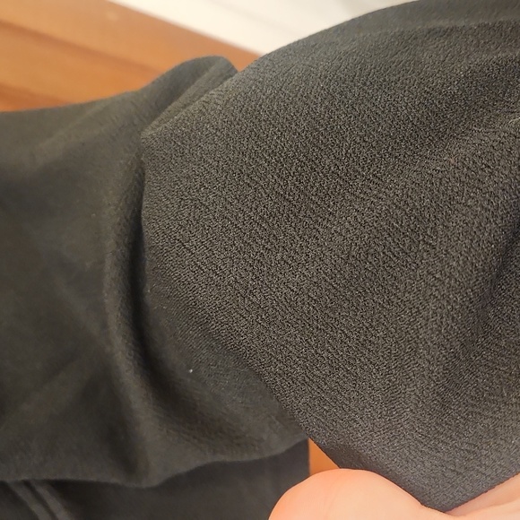 DONATION SALE, BOGO FREE Black long sleeve crop top with cups - Picture 3 of 3